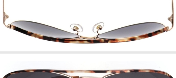 Trendy sunglasses,Foster Grant Sunglasses Aviator, Tortoise. available in selver - Picture 4 of 11